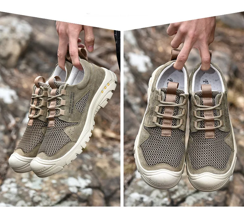Outdoor Men Shoes Waterproof Breathable Combat Desert Training Sneakers Anti-Slip Trekking Shoes shoes J1-48