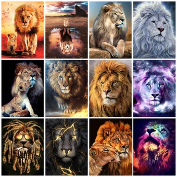 

EverShine Diamond Painting 5D Lion Rhinestones Art Diamond Embroidery Cross Stitch Animals Handwork Hobby Gift Home Decor