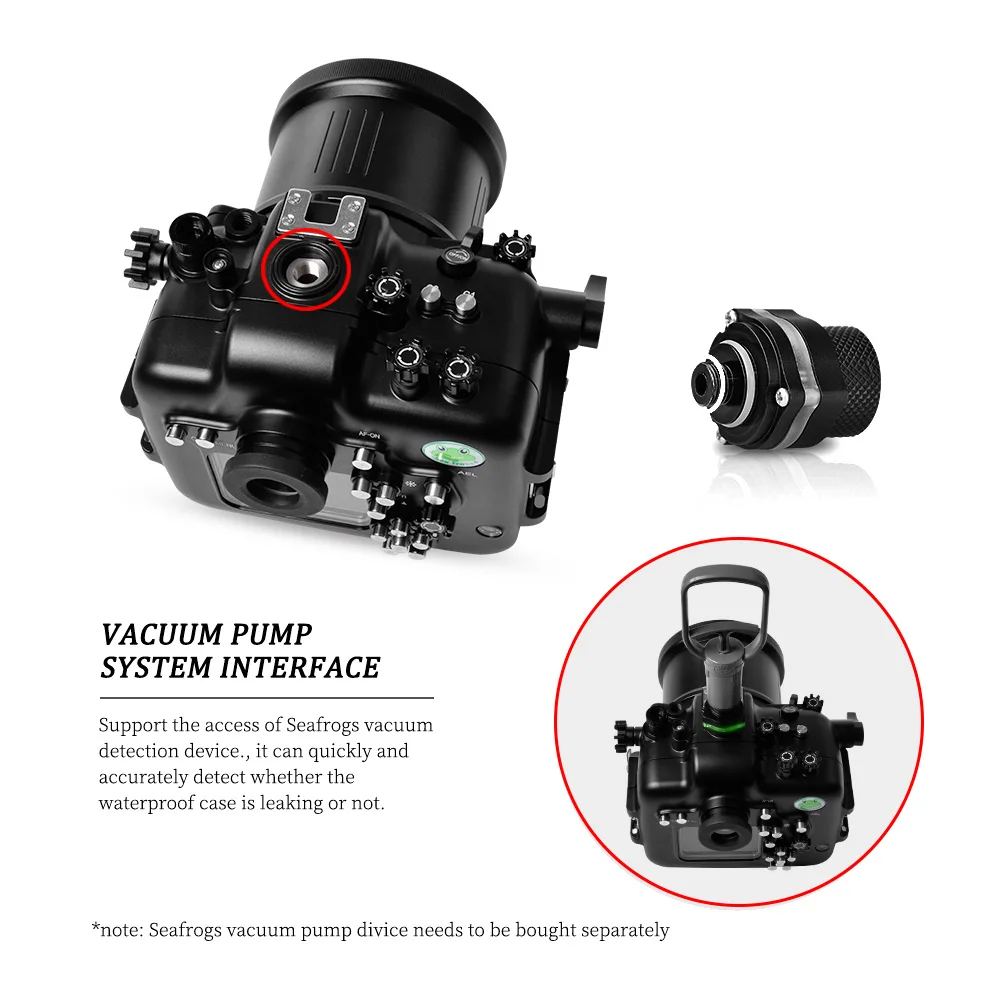 Pre-orders100m IPX8 Aluminum Alloy Camera Waterproof Housing For Sony A7RIV Underwater Drifting Surfing Swimming Diving Case