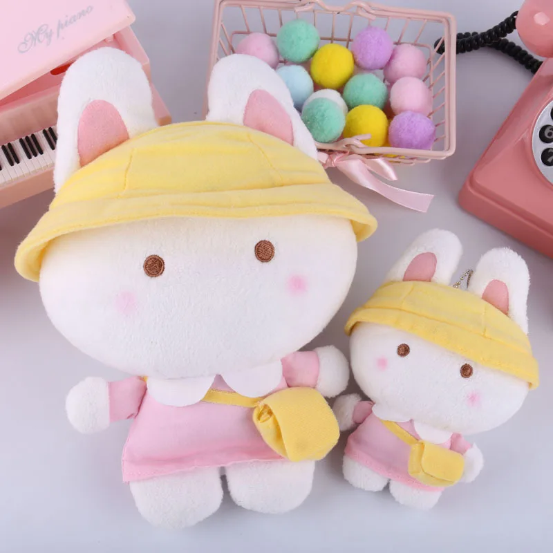D Sanrio melody Keroppi, студенческие мягкие животные, плюшевые игрушки-подвески для детей, рюкзак, брелок для ключей, кролик, собака - Цвет: D