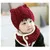 Wine Red 1-4T шапка для маленьких мальчиков, Вязаная Зимняя кепка-капюшон с шарфом, теплый шарф с капюшоном, вязаная шапка, однотонная Милая теплая - Цвет: Wine Red