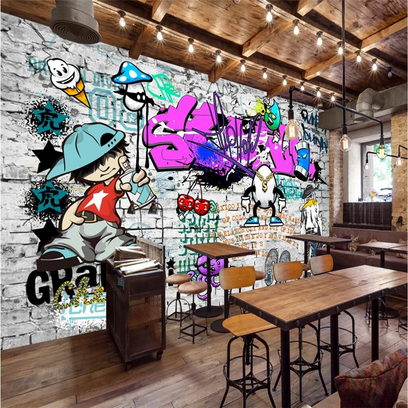 papel de parede com mural personalizado em arte das estilo parede sala restaurante 02