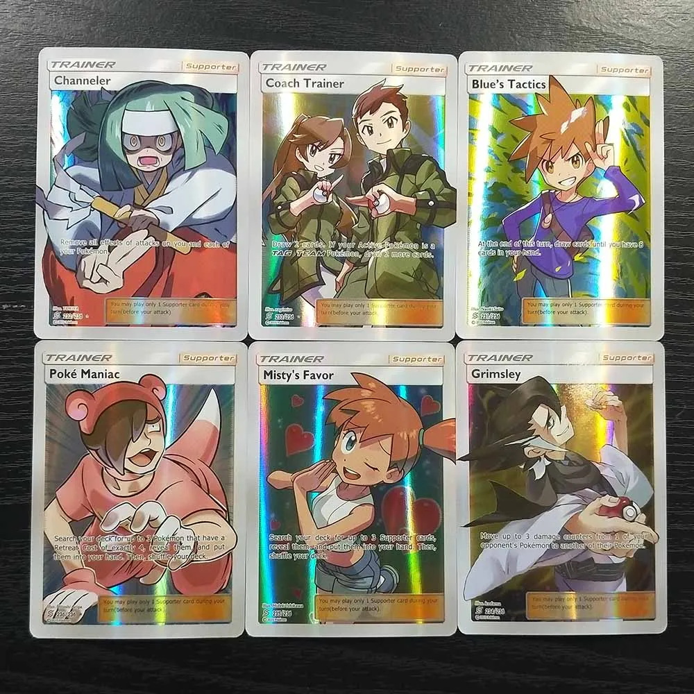 TAKARA TOMY Pokemon 200 Flash Cards SUN бирка с Луной TEAM 194 GX 6 Trainer коллекция сияющих карт