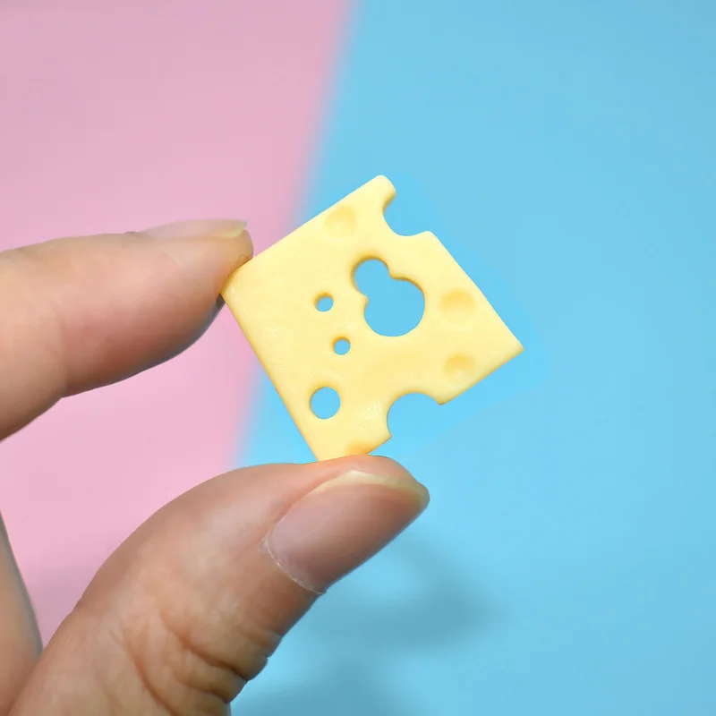 20Pcs Simulation Resin Cheese Cabochon Flatback Mini Fake Food DIY Embellishments Fit Phone Deco Part Jewelry Making Accessories