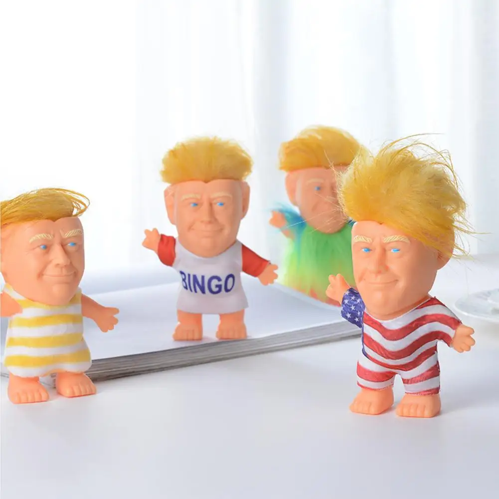 Kuulee Трамп картонная кукла силиконовый Трамп картонная кукла высокое качество игрушки маленькая модель в случайном стиле OPP мешок