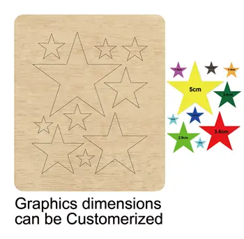 

Five-pointed star cutting dies 2020 new die cut &wooden dies Suitable for common die cutting machines on the market