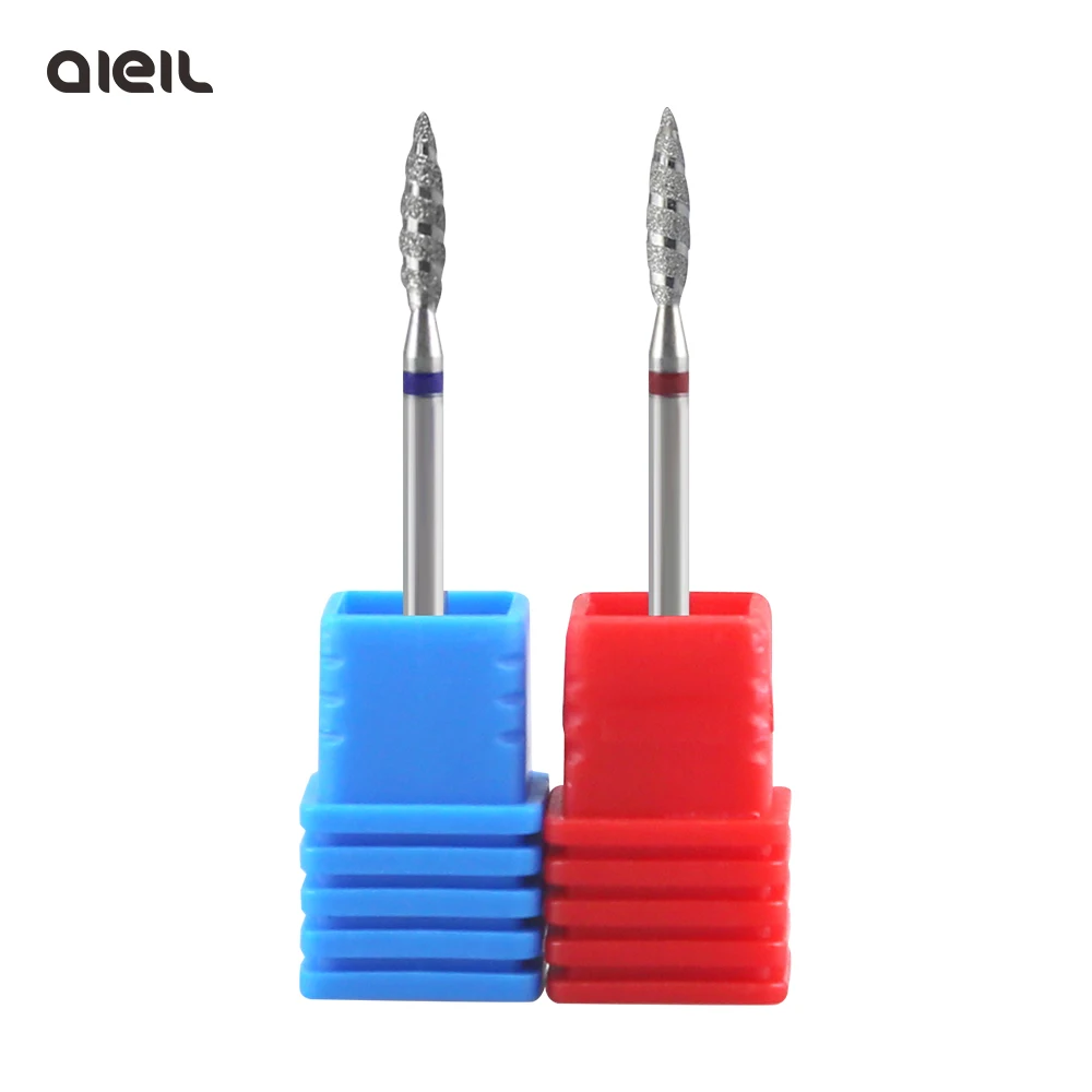 1 Pz Tornado Fiamma Diamante Trapano Per Unghie Frese Per Manicure Frese Rotative Accessori Per Trapano Strumento Per Frese A Spirale