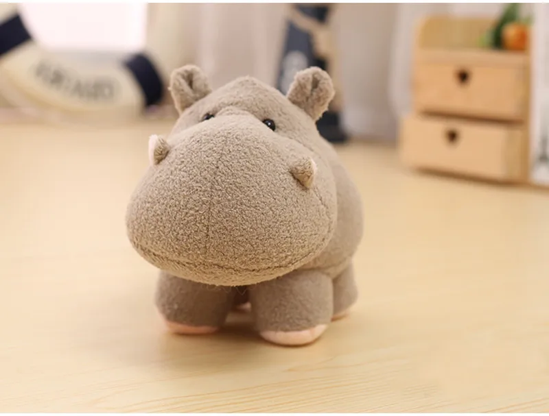 Cute Q Hippo Plush Doll Elephant Stuffed Toy Accompany Sleeping Doll Bedtime Story Educational Toy11