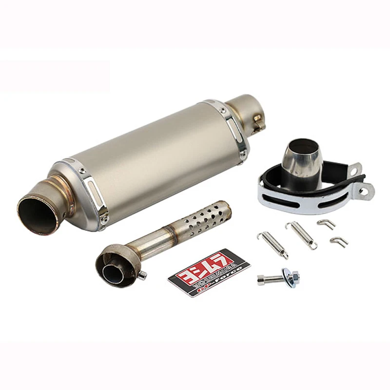 51 мм выхлопная труба глушителя мотоцикла с фирменными наклейками для грязи