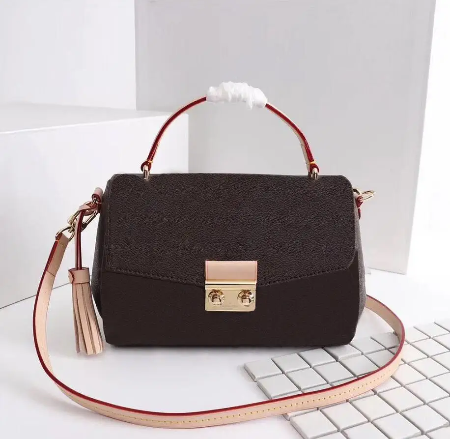 

Top Sale Designer Quality Women Handbag Tote Bag Genuine Leather Croisette Tassel Crossbody Flap Bag MEtis purse with box