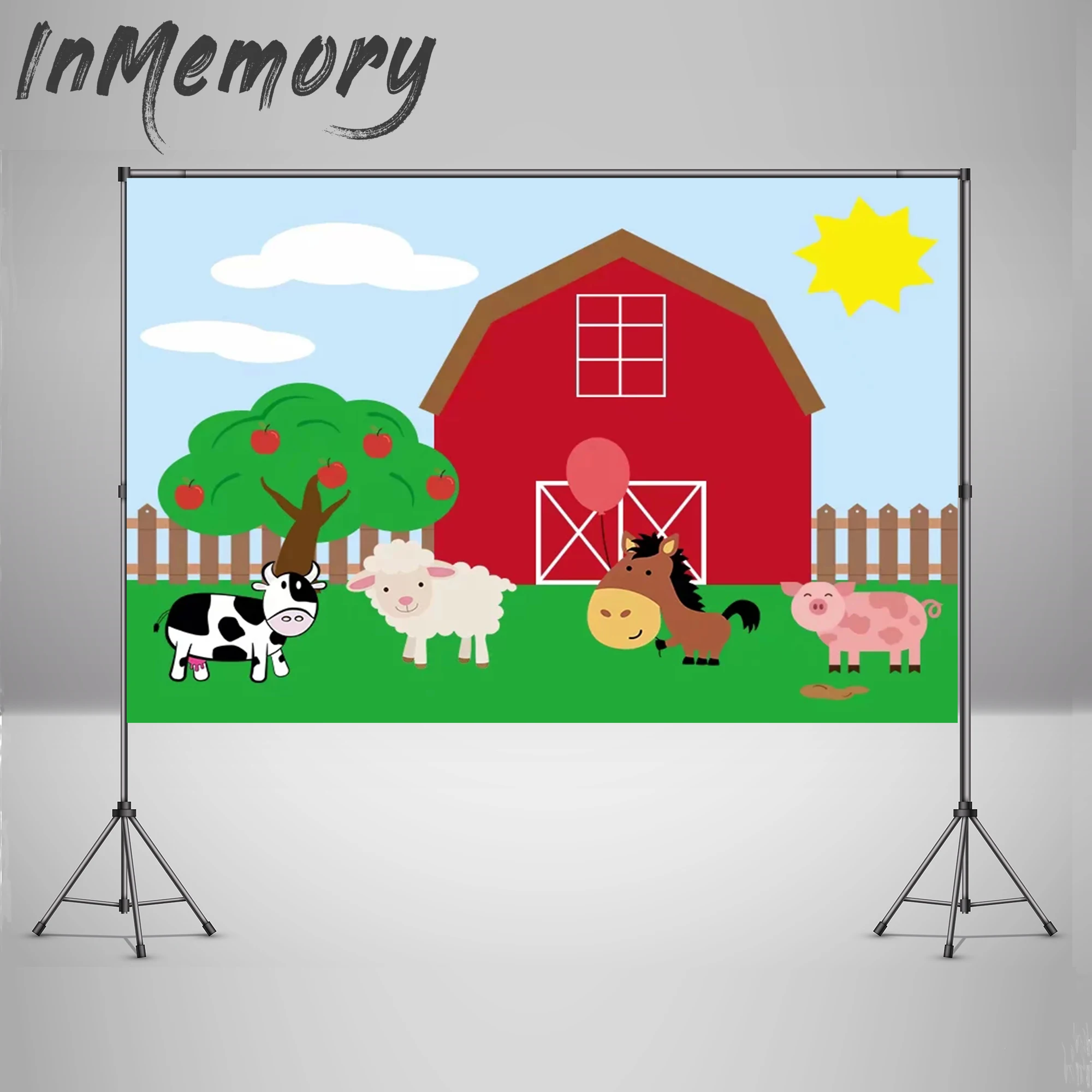 Фоны для фотосъемки с тематикой фермы фоны изображением Красного сарая барного