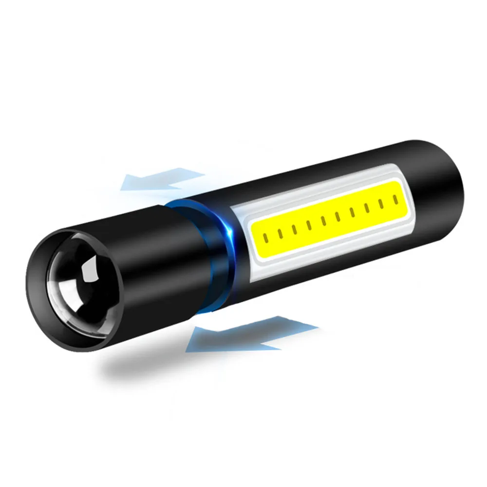 3 файла супер яркий светодиодный фонарик маленький USB linterna масштабируемый