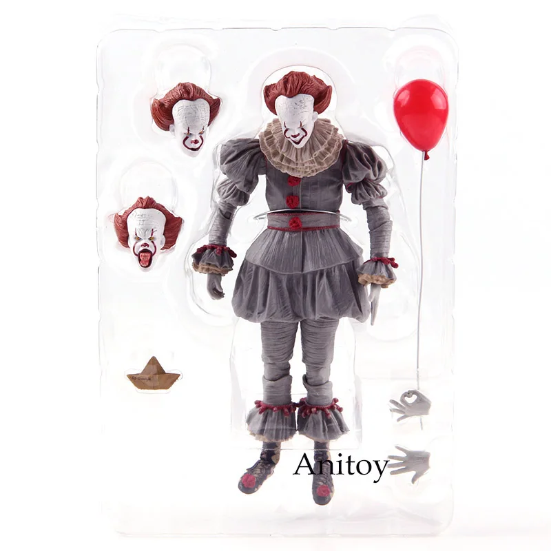 NECA Pennywise Стивен Кинг это Клоун фильм ужасов куклы ПВХ фигурка Коллекционная модель игрушки - Цвет: no colorful box