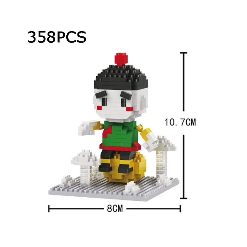 Японское аниме dragon ball super Saiyan micro diamond block Pilaf Chiaotzu Master Roshi Son Goku Krillin Piccolo nanobricks игрушки - Цвет: Chiaotzu