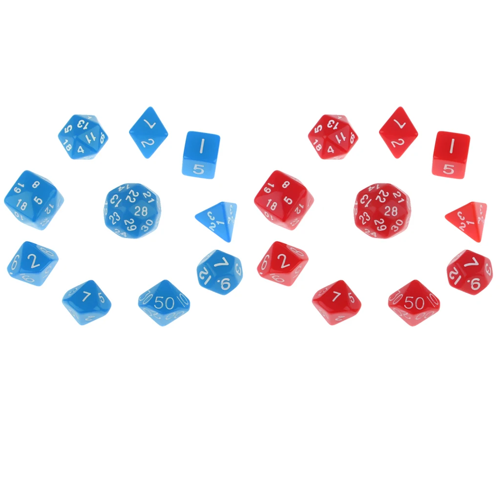 Многогранные D4-D30 аксессуары для настольной игры D4 D6 D8 D10 D12 D20 D24 D30