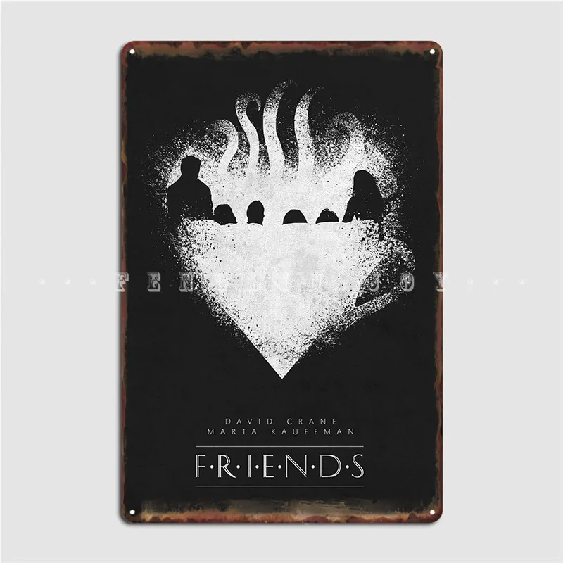 

Friends Metal Sign Club Design Home Painting Décor Tin Sign Posters