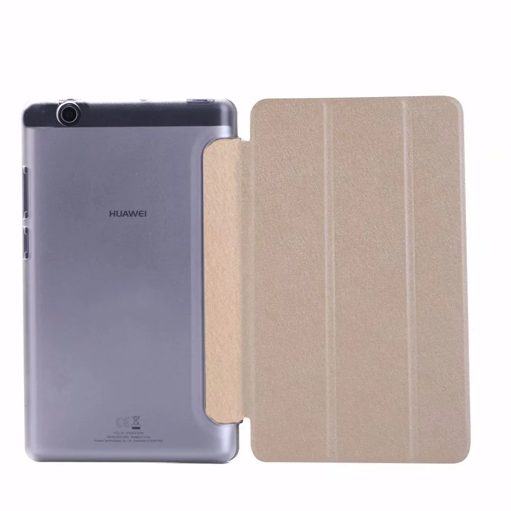 Для huawei MediaPad T3 7,0 3g Version case Тонкий складной чехол для huawei MediaPad T3 7 3g BG2-U01 BG2-U03 откидная крышка - Цвет: gold
