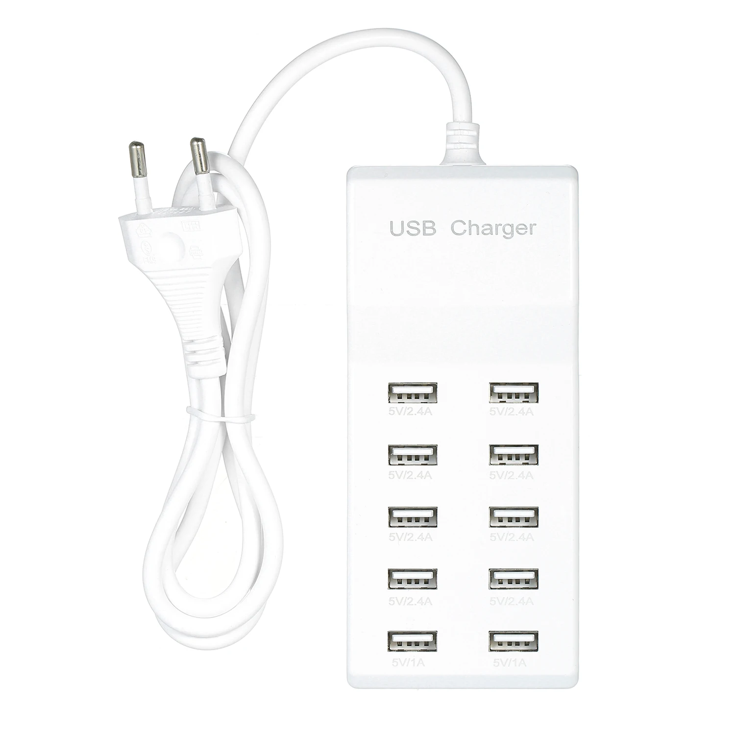 10А настольное умное устройство быстрой зарядки USB 10 USB порт зарядная концентратор станция для отеля школьный магазин торговый центр совместим с несколькими устройствами - Тип: EU
