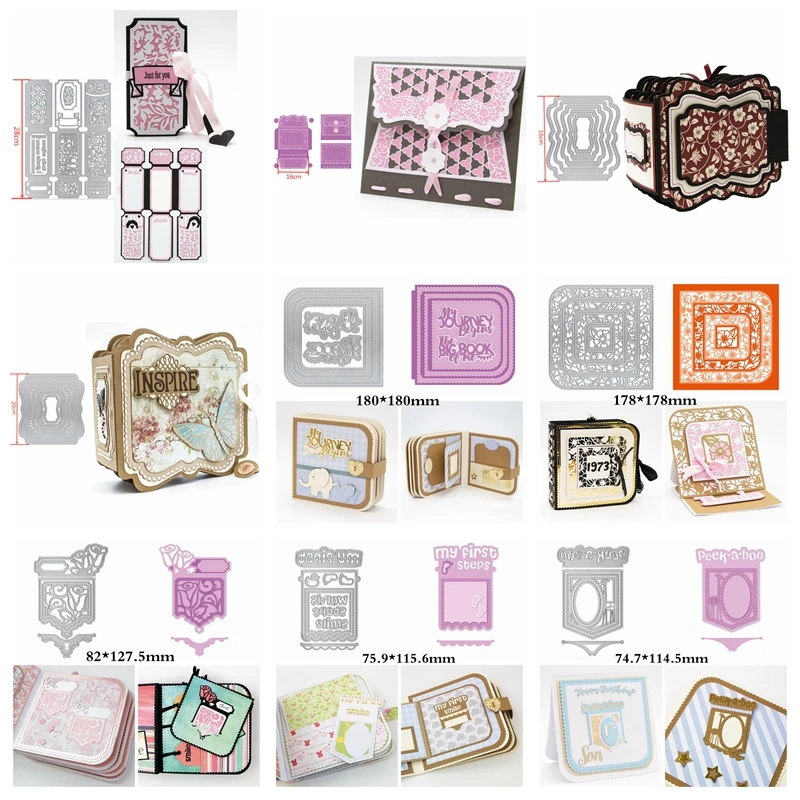 Блокнот закладки слоистая рамка слова металлическая вырубка трафареты для поделок скрапбук Декор тиснение ремесло вырубка шаблон