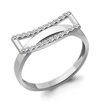 

Ring AQUAMARINE with cubic, silver 925