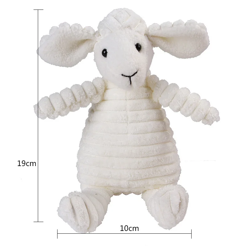 Corduroy Dog Toys for Small Large Dogs Animal Plush Dog Squeaky Toy Puppy Chew Toys Bite Resistant Pet Toy For Dogs Squeaker 3