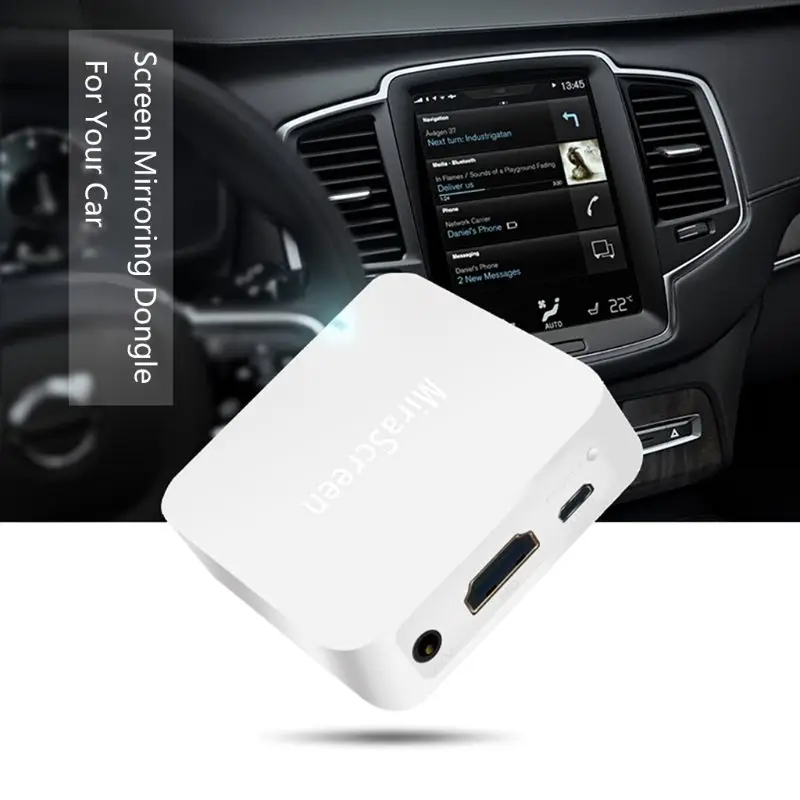 Зеркало Ссылка коробка WiFi Дисплей Android iOS навигация Miracast Airplay DLNA USB2.0 634A