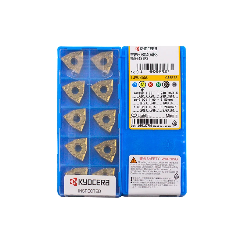 WNMG080404PS CA6525 Original Kyocera Carbide Inserts Milling Insert