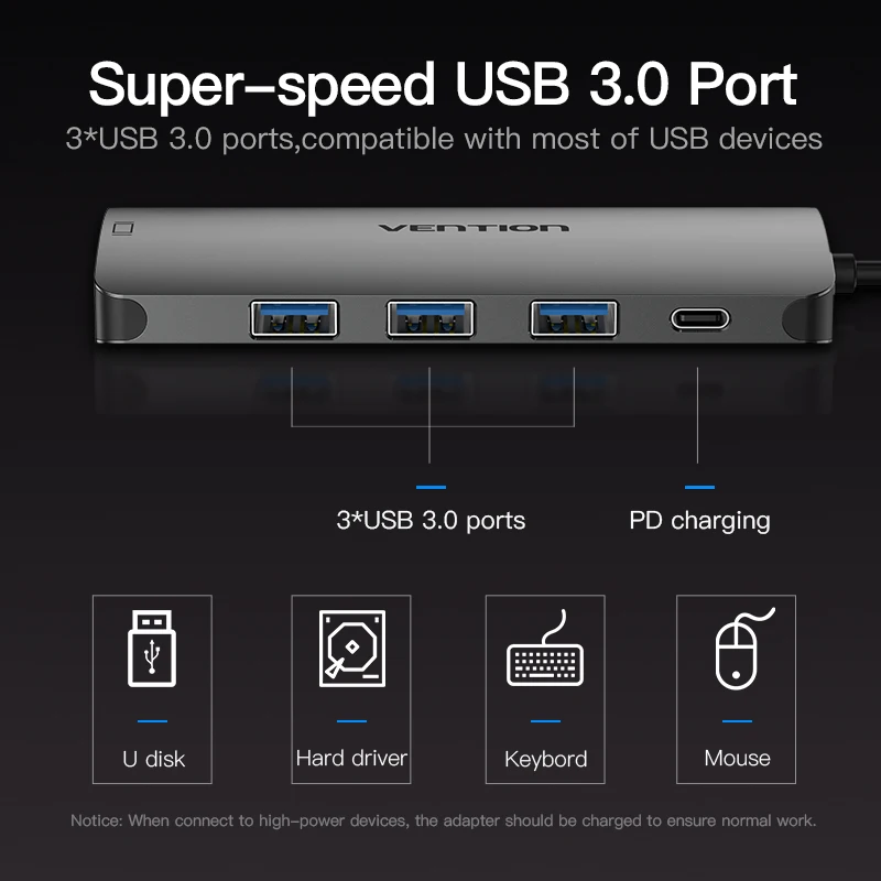 Vention USB C к VGA концентратор 1080P 60 Гц 3 0 type c конвертер для MacBook Pro Chromebook Pixel Thunderbolt