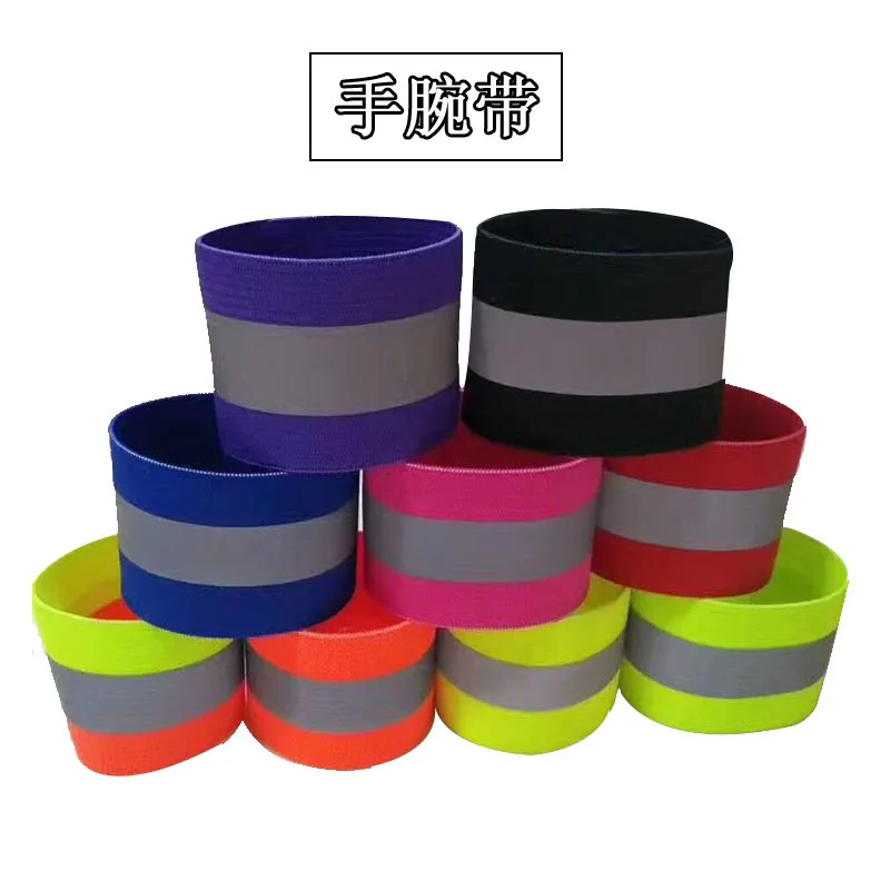 

Elastic Band Elasticity 360-Degree Safe Reflective Riding Belt Riding Wrist Strap Reflective Material