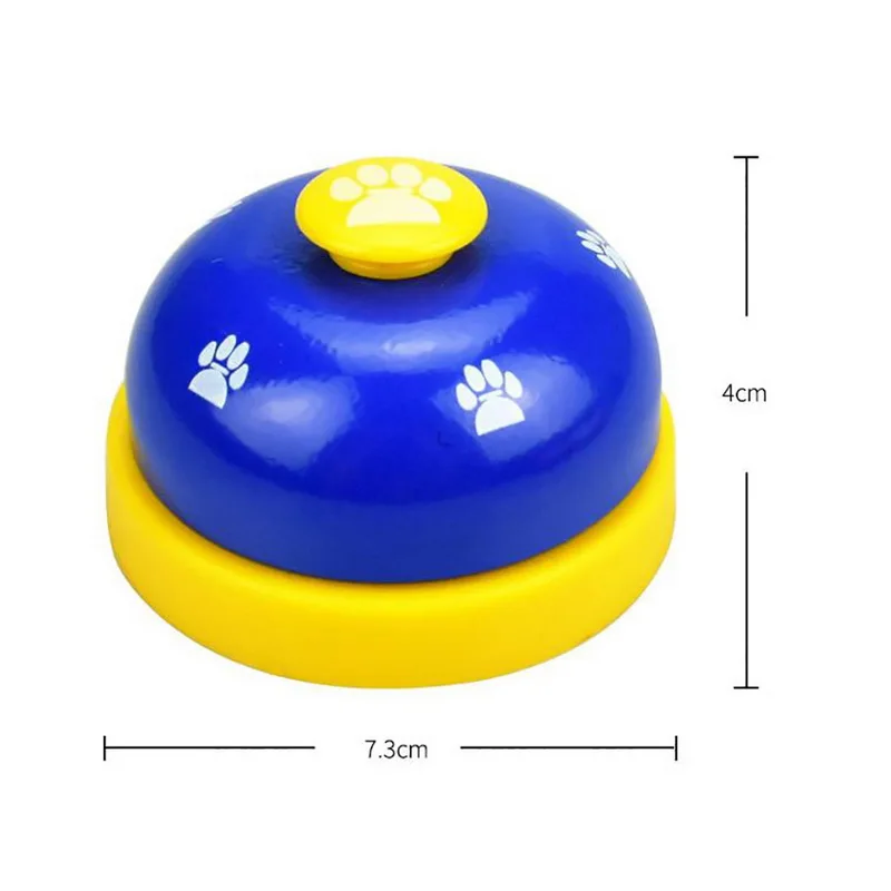 Игрушка-колокольчик для домашних животных, в форме шарика, с рисунком лап, для кормления, обучающая игрушка, интерактивный для щенков, тренировочный инструмент, Вибрационный светильник