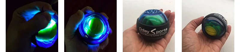 LED Wrist Ball Trainer Gyroscope Strengthener Gyro Power Ball Arm Exerciser Power ball Exercise Machine Gym Fitness Equipment