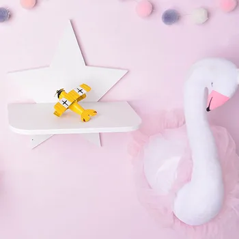 

Star Shape Room Decoration Wooden Shelf For Room Wood hooks Wall Wood Shelf For Room Wall Decor Shelf