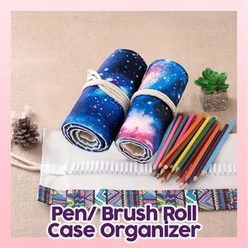 

best selling 2019 products Cosmic Printed Canvas Student Stationery Storage Pen Bag Pencil Case wearable devices dropshipping