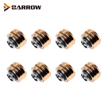 

8PCS Barrow black gold 10x14mm hard tube fittings, water cooling hand compression ,Smooth surface mirror effect TLGYKN-14