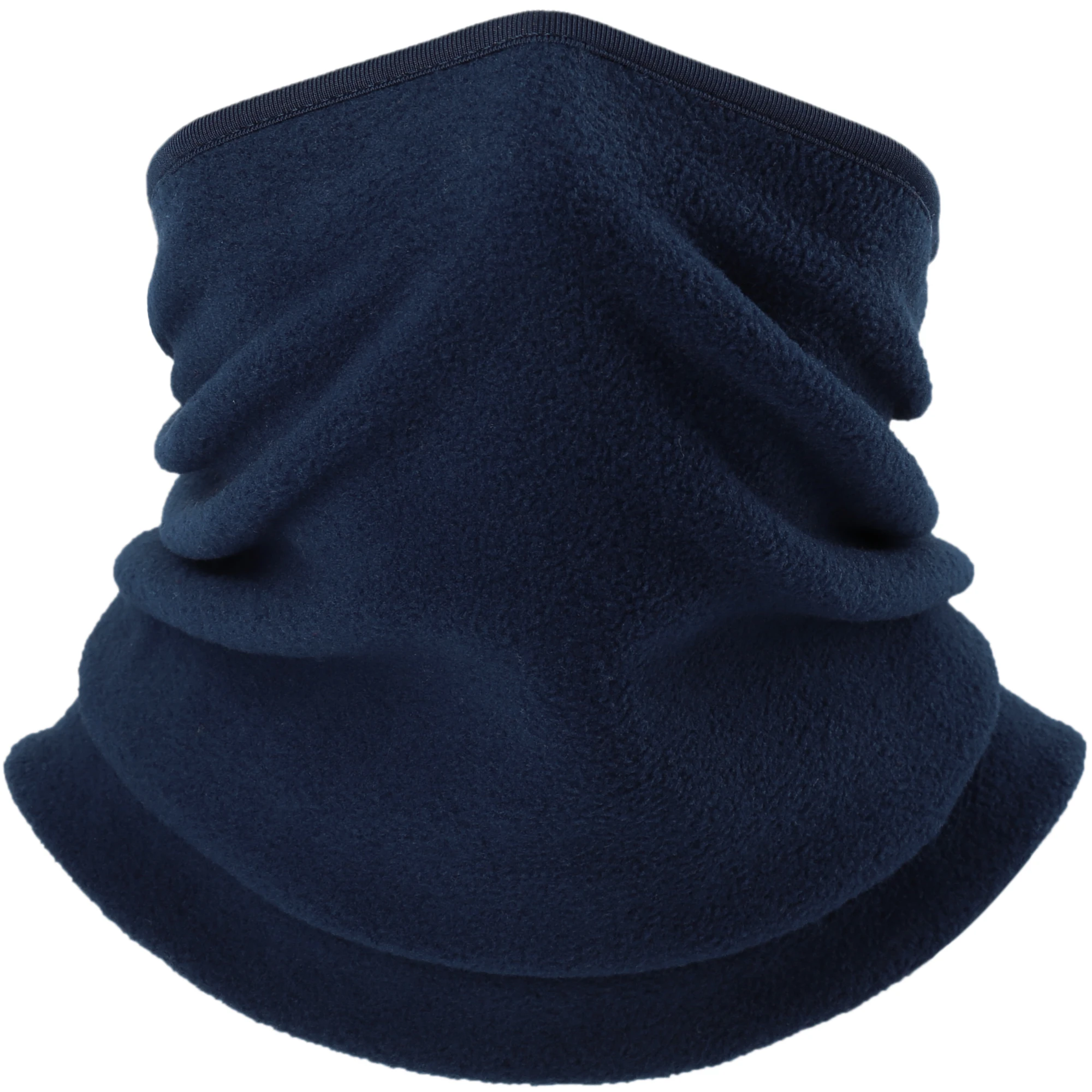 Зимние флисовые гетры для шеи, бандана, полумаски для лица, трубчатый шарф, платок, повязка на голову, велосипедный щиток для лица, шарфы для мужчин и женщин - Цвет: Deep Blue
