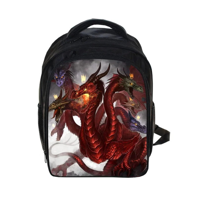 Крутой рюкзак с динозавром, магический дракон, школьные сумки для мальчиков и девочек, рюкзаки для детского сада, детская сумка, лучший подарок для детей, рюкзак - Цвет: 13cundragonborn04