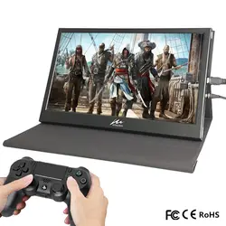 13,3 "2 K Портативный мини-монитор для ноутбука ПК 1920x1080 HDMI кожаный PS3 4 Xbox360 1080 P ЖК-дисплей светодиодный Дисплей Raspberry Pi сенсорный экран