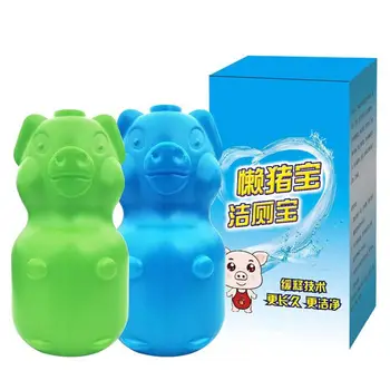 

Bathroom Cute Pig Shape Automatic Bubble Flush Toilet Cleaner Stain Remover a blue bubble toilet cleaner. It can effectively