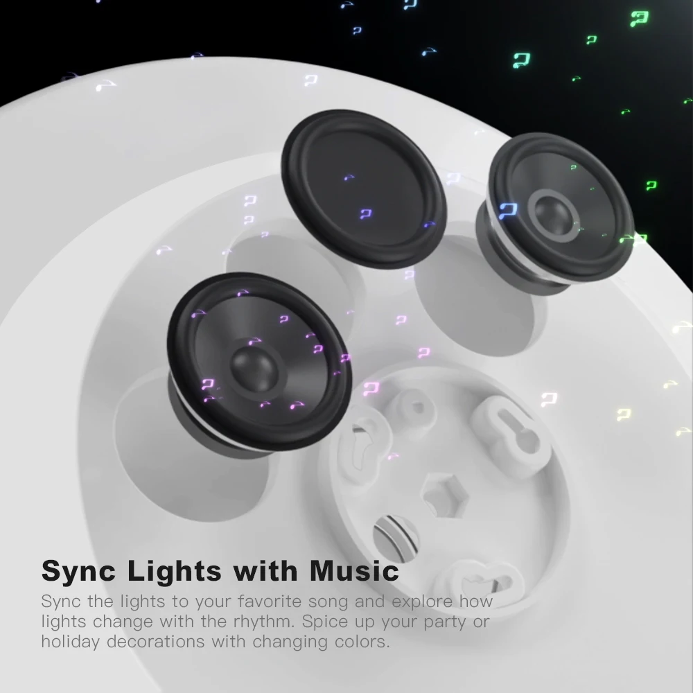  OFFDARKS Smart LED Ceiling Lamp 36W / 48W RGB Dimming APP Control Surface Mount Ceiling Light Bluet - 4000231661860