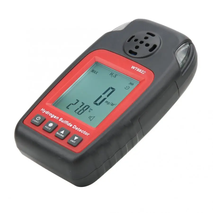 

Gas Alarm Sensor Detector Detector WT8822 Professional Portable H2S Gas Detector High Sensitivity Monitor Alarm Sensor Analyzer
