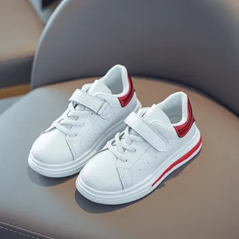 

2020 Fashion Sport Children Shoes Kids Boys Girls Sneakers Leather Breathable White Children Casual Shoes for Kids infantil