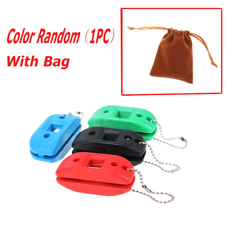 

1Pc Sandstone Ice Hockey Shoe Double Side Sharpener Ice Skate Blade Hockey Sharpening Oilstone Portable with Hanging Storage Bag