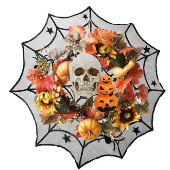 

Halloween Tablecloth Spider Web Patterned Table Cloth For Halloween Table Dining Room Kitchen Decor Festival Party Supplies
