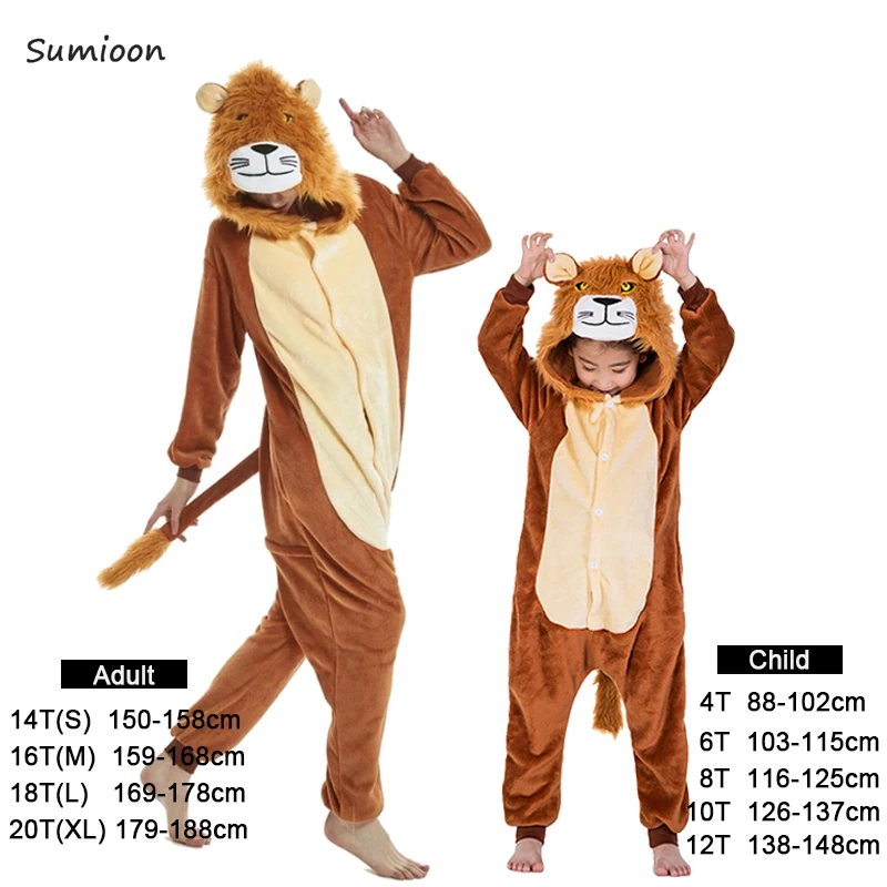 Женские пижамы кигуруми Единорог Одежда для мальчиков и девочек Детский костюм