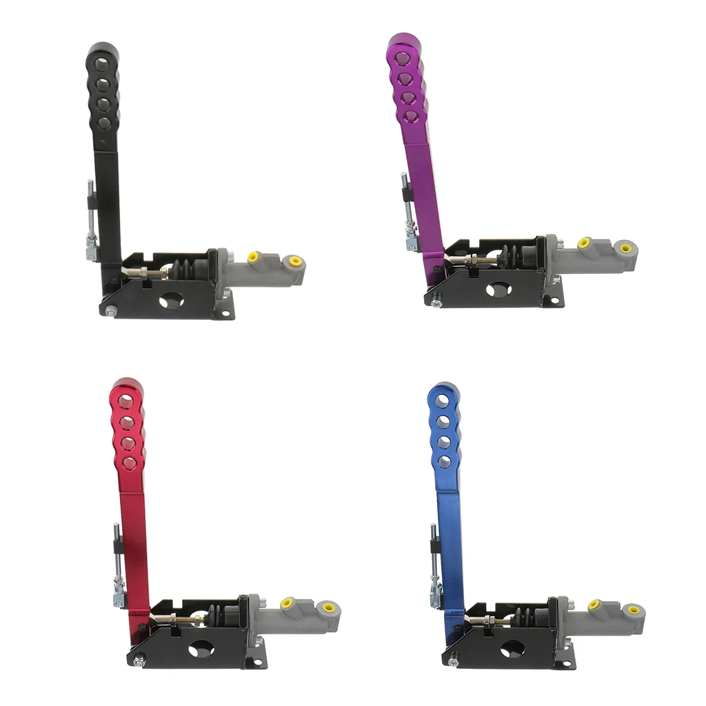 Universal Hydraulic Handbrake Racing E Brake Brake Lever, Adjustable Pre-Load and Pin Locations (Red)