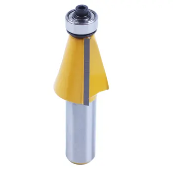 

15 Degree Chamfer & Bevel Edging Router Bit 1/2 inch Shank Woodworking Tool 2-5/8 inch length