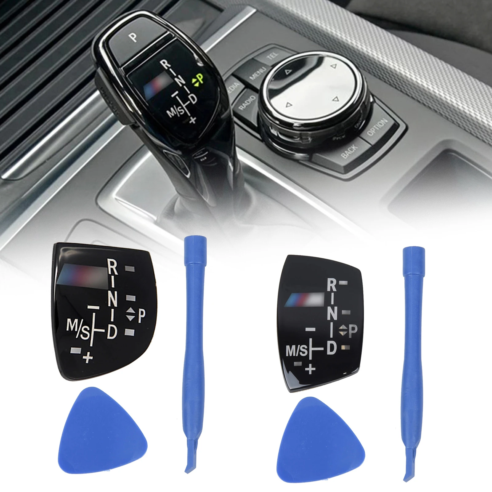 Gear Shift Knob Cover Panel fit For BMW ///M X5 X6 M3 M5 F01 F10 F30 F35 F18 tp