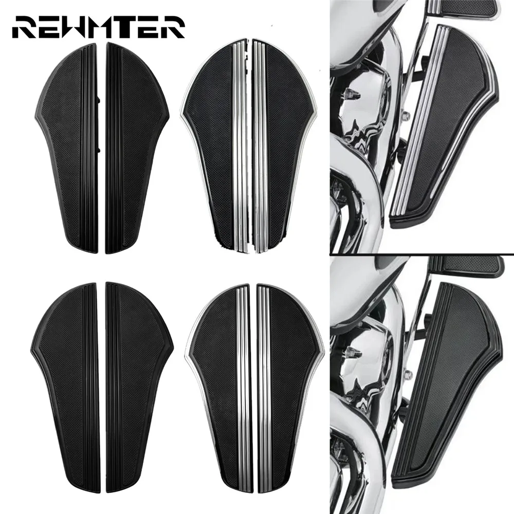 Motorcycle Front Foot Peg Footrest Driver Rider Footboard Floorboard For Indian Roadmaster Chieftain 14-19 For Harley Touring