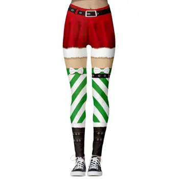 

Jessingshow Christmas Push Up Leggings Fitness Leggins Workout Legins Women Jeggings Polyester Female Plus Size Sports Pants