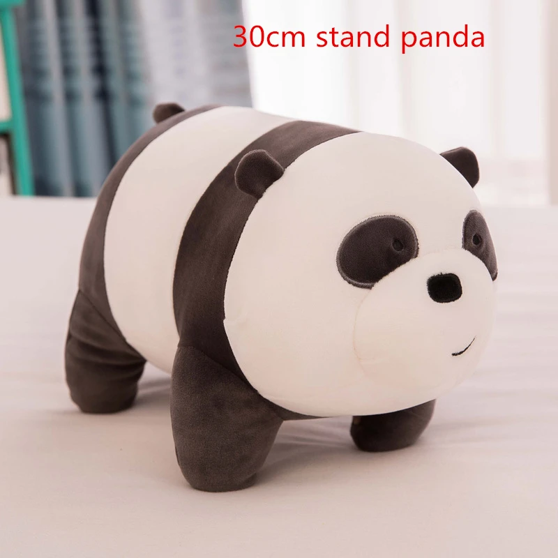 Panda 30cmF Каваи Мы Голые Медведи Плюшевые игрушки мультфильм медведь фаршированный гризли серый белый медведь панда кукла Дети любят подарок на день рождения - Цвет: Panda 30cmF